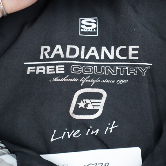 Free Country Jacket Womens S Black Full Zip Hooded Radiance Rain Jacket - Picture 2 of 16